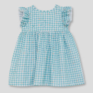 Vestido cuadro Vichy turquesa mar Street Monkey
