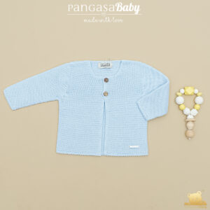 Chaqueta básica larga Celeste bebe Pangasa baby