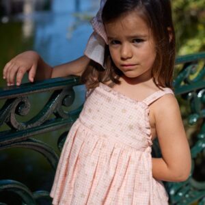 Ranita vichy estampado Peach La Martinica