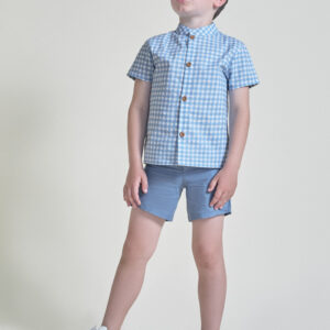 Conjunto Vichy azul medio Street Monkey