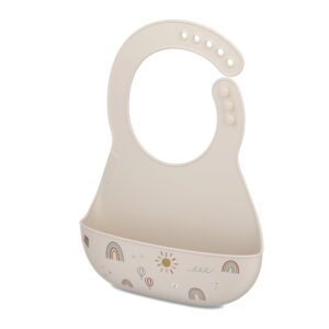 Babero de Silicona Mio Sunshine & Rainbow Mepal Little Dutch