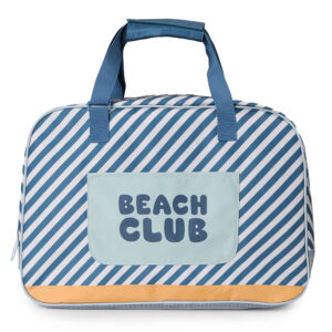 Bolso de Playa con Rejilla Stripes Blues & Beyond Monnëka