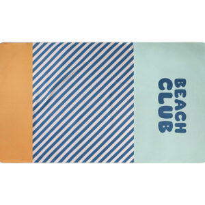 Toalla Playa Microfibra Stripes Blues & Beyond Personalizable Monnëka