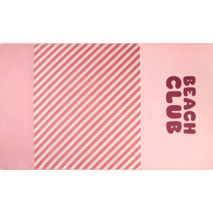 Toalla Playa Microfibra Stripes Bloom & Blush Personalizable Monnëka
