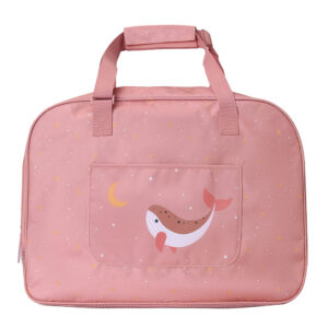 Bolso de Playa con Rejilla Whale Pink Monnëka