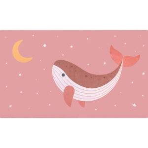 Toalla Playa Microfibra Whale Pink Personalizable Monnëka