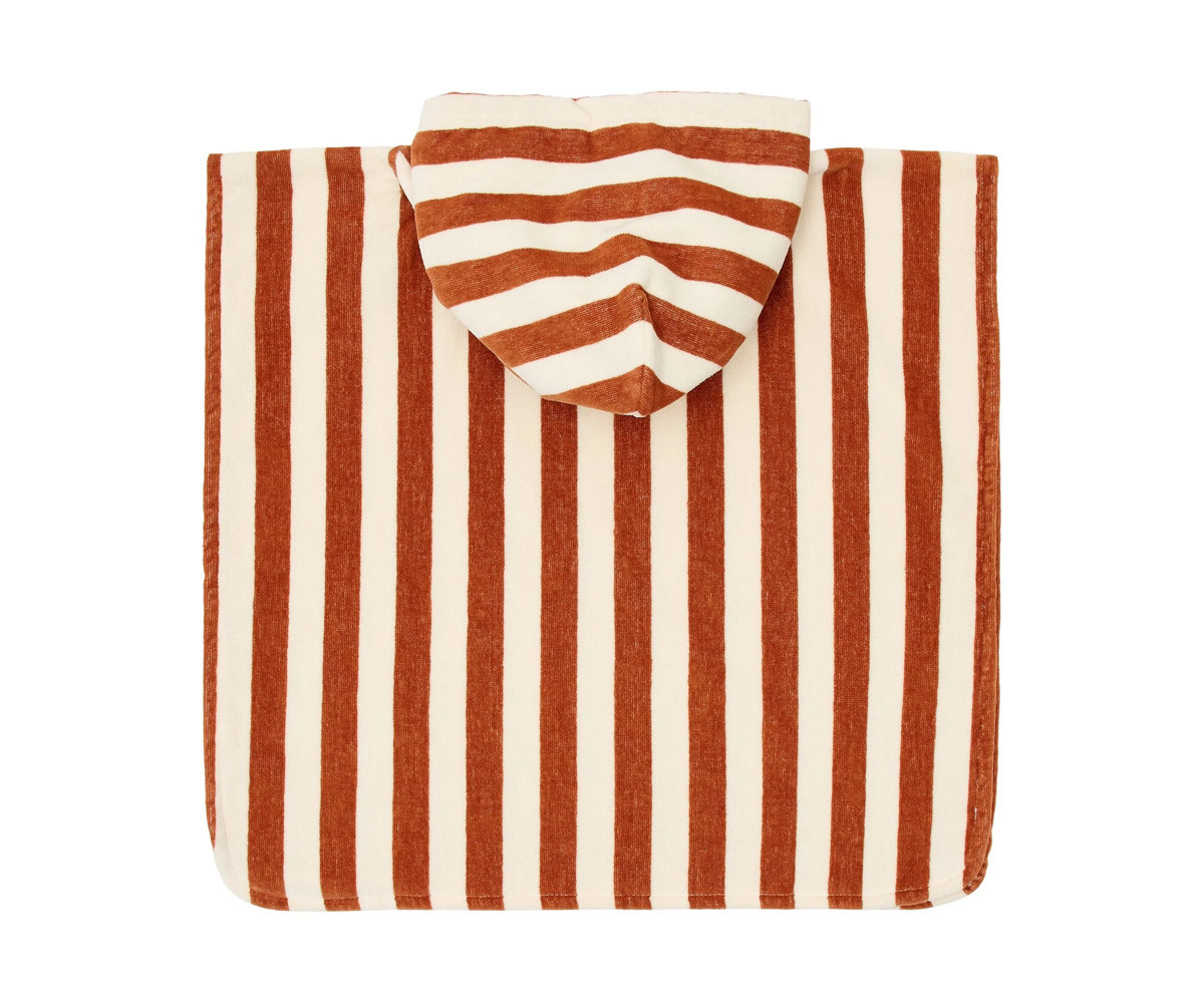 Poncho de Playa Ocean World Brown Stripe Little Dutch - Imagen 3
