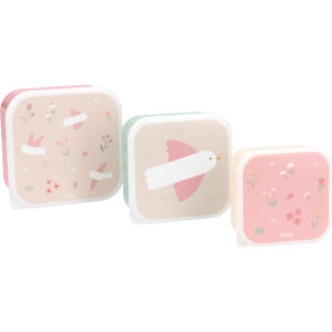 3  Cajas Almuerzo Blossom Birds Tutete