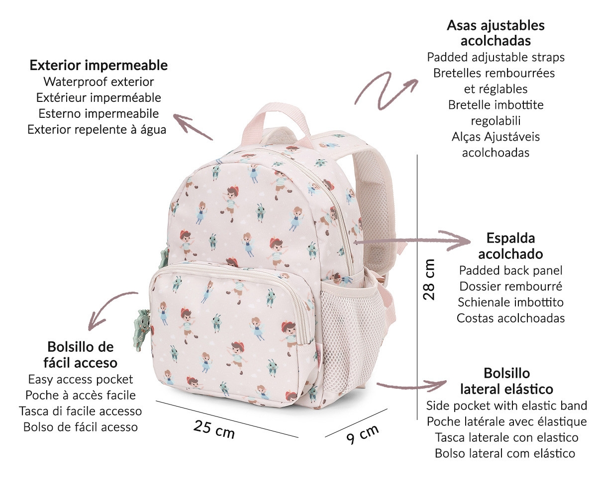 Mochila Infantil The Wooden Boy Personalizable Tutete - Imagen 6