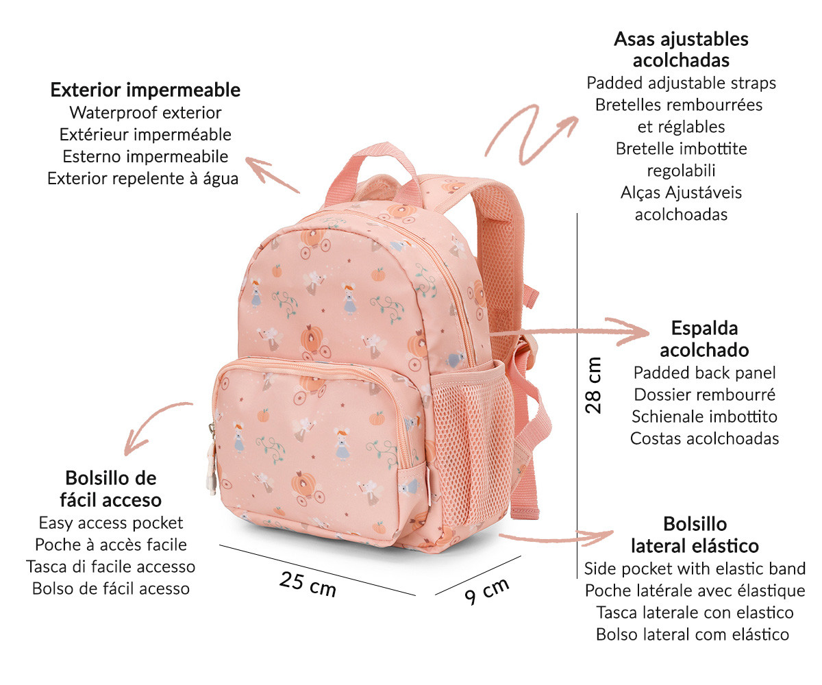 Mochila Infantil Mouse Fairies Personalizable Tutete - Imagen 10