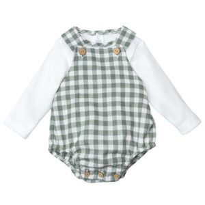 Conjunto Peto Lalin verde Calamaro Baby