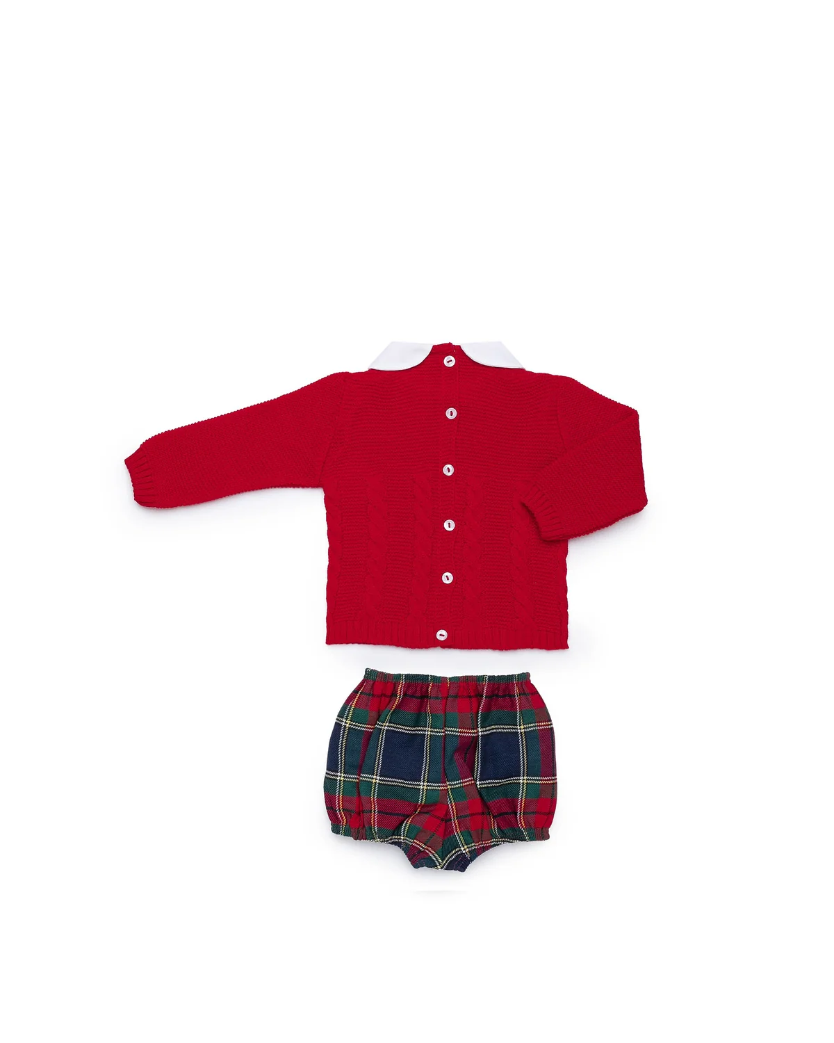 CONJUNTO PANTALON TRENZAS CUADROS JULIANA VISTIENDO BEBES - Imagen 3