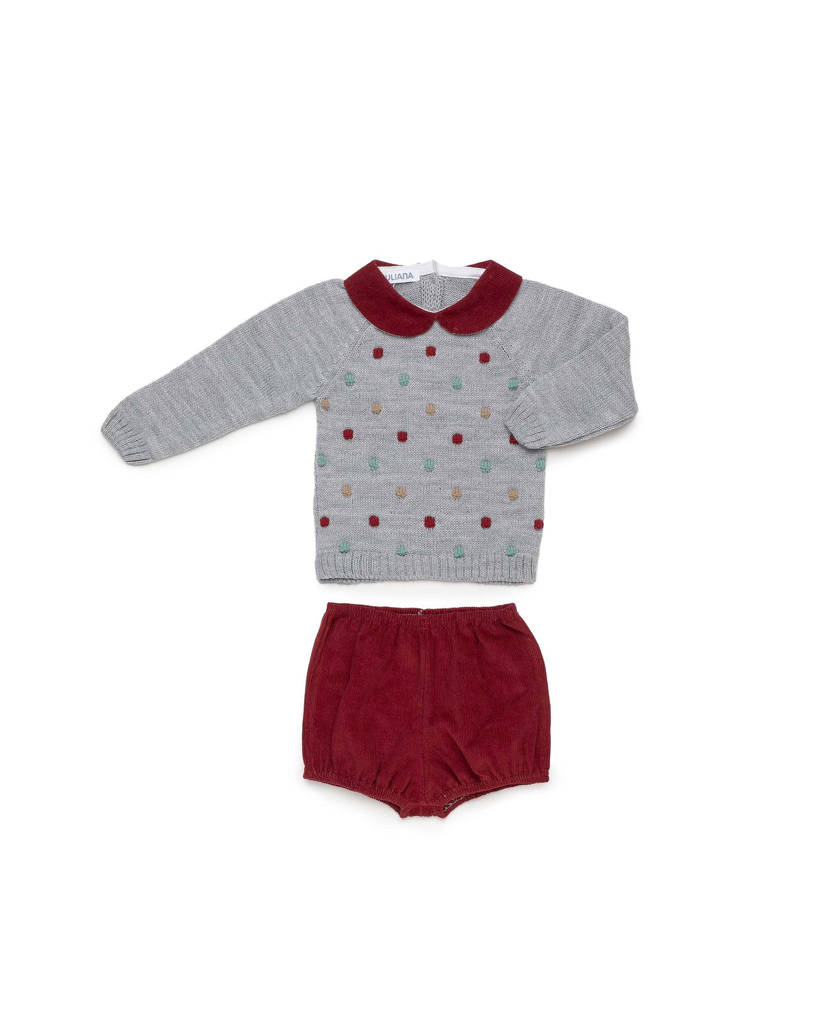 CONJUNTO PANTALON BODOQUES COLORES JULIANA VISTIENDO BEBES - Imagen 3
