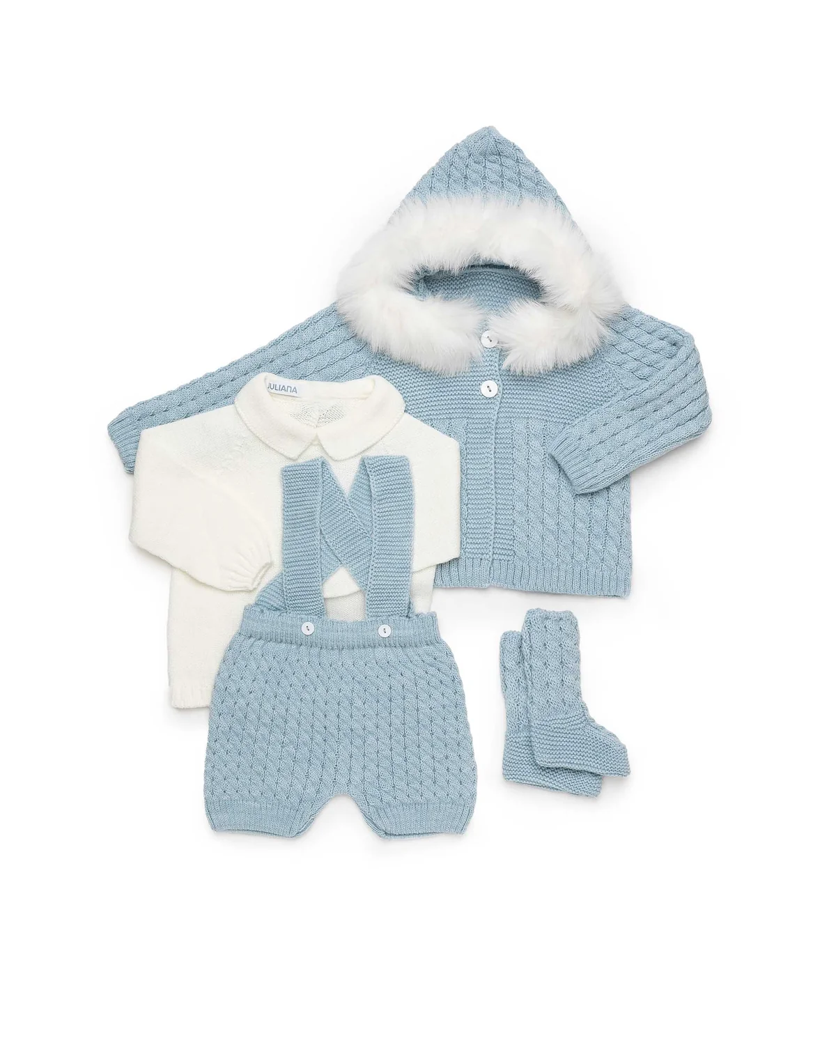 CONJUNTO PANTALON CHAQUETA Y BOTAS JULIANA VISTIENDO BEBES - Imagen 3
