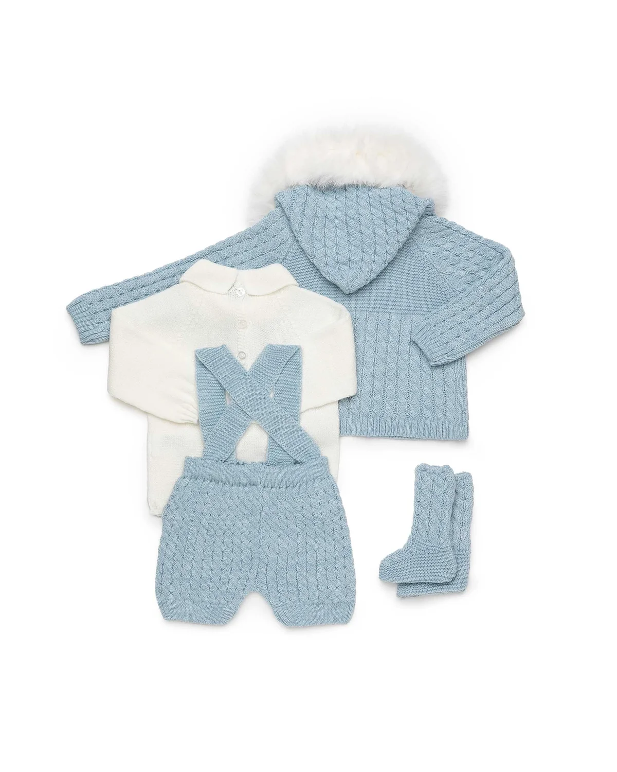CONJUNTO PANTALON CHAQUETA Y BOTAS JULIANA VISTIENDO BEBES - Imagen 2