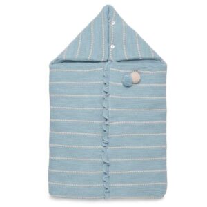 SACO CAPUCHA LINES COLORES azul/crema Juliana Vistiendo bebes