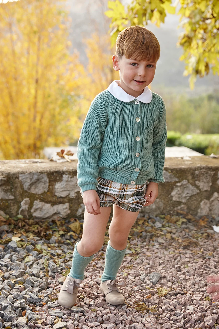 CONJUNTO PANTALON CUADROS JULIANA VISTIENDO BEBES