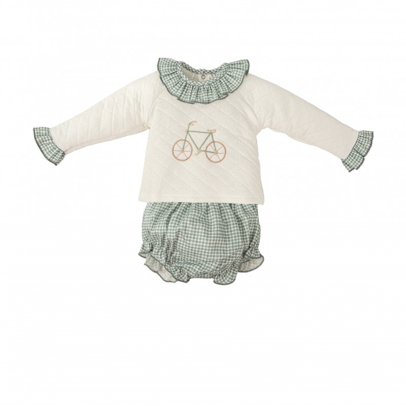 CONJUNTO RANITA BEBE NIÑA PASEO Babidu
