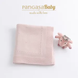 Mantita Bodoques Basic Rosa Empolvado Pangasa Baby