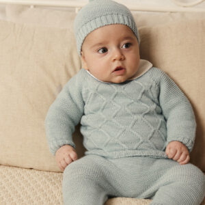 CONJUNTO 3.P ROMBOS JULIANA VISTIENDO BEBES