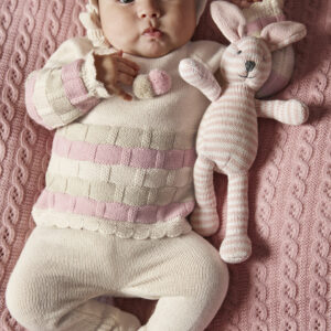 CONJUNTO 3.P CUADRITOS COLORES JULIANA VISTIENDO BEBES