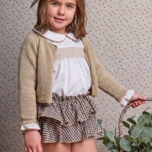BLUSA+BRAGA+CHAQUETA NANCY 3/4 CAMEL LA MARTINICA